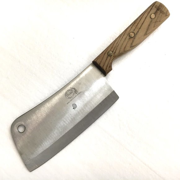 Carvel Hall Stainless Molybdenum Steel Butchers  Meat Cleaver Japan - Picture 1 of 14
